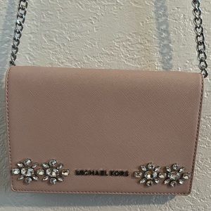 Michael Kors New w/Tags Pink Jewel Crossbody or Clutch